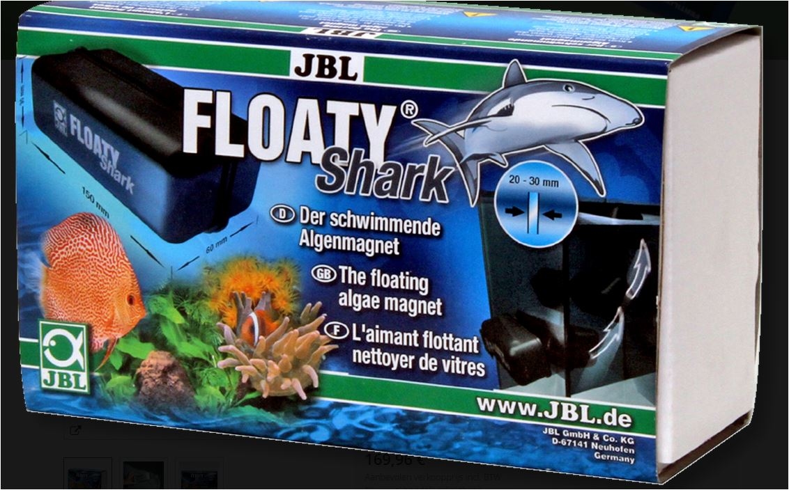 JBL FLOATY SHARK ALGENMAGNEET 20-30MM GLAS